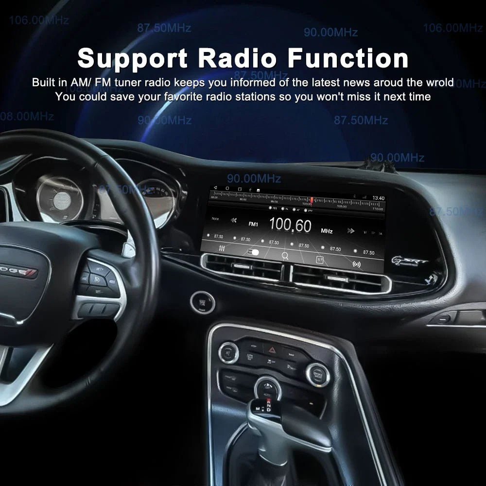 Dodge Challenger 12.3 Inch Vertical Touchscreen CarPlay Infotainment System 2015-Up