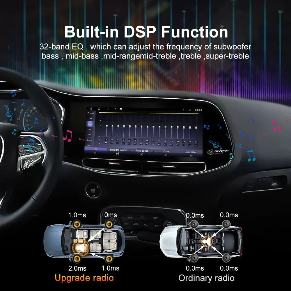 Dodge Challenger 12.3 Inch Vertical Touchscreen CarPlay Infotainment System 2015-Up