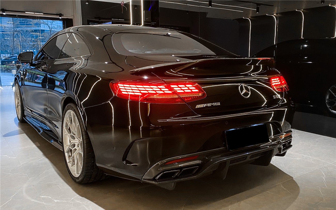 2014 - 2021 Mercedes Benz C217 S63/S65 AMG Coupe  Carbon Fiber Trunk Trim
