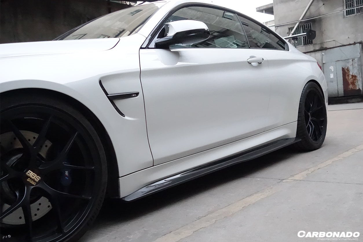 2014-2020 BMW M4 F82 SM Style Carbon Fiber Side Skirts