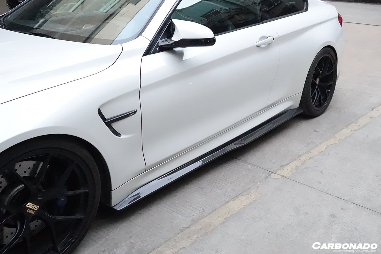 2014-2020 BMW M4 F82 SM Style Carbon Fiber Side Skirts