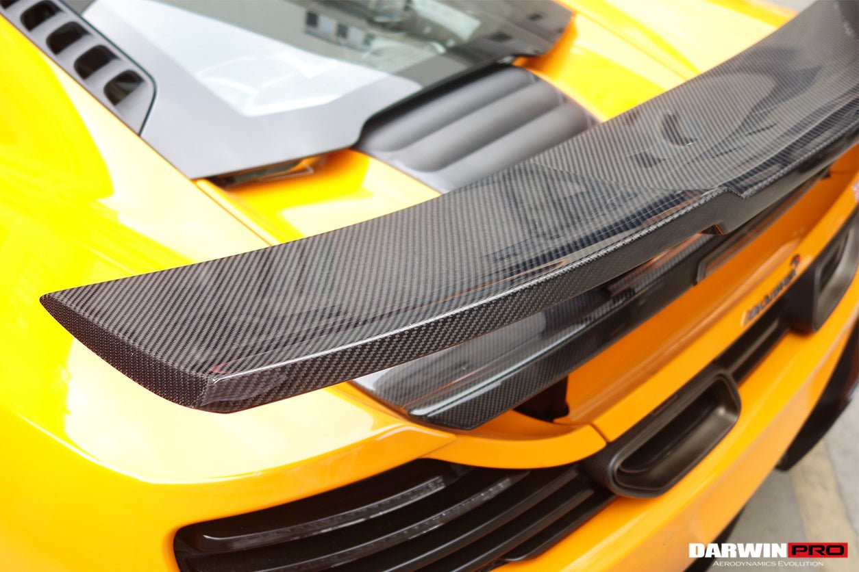 2011 - 2017 McLaren 650s & 12C BKSS Style Carbon Fiber Trunk Wing Spoiler
