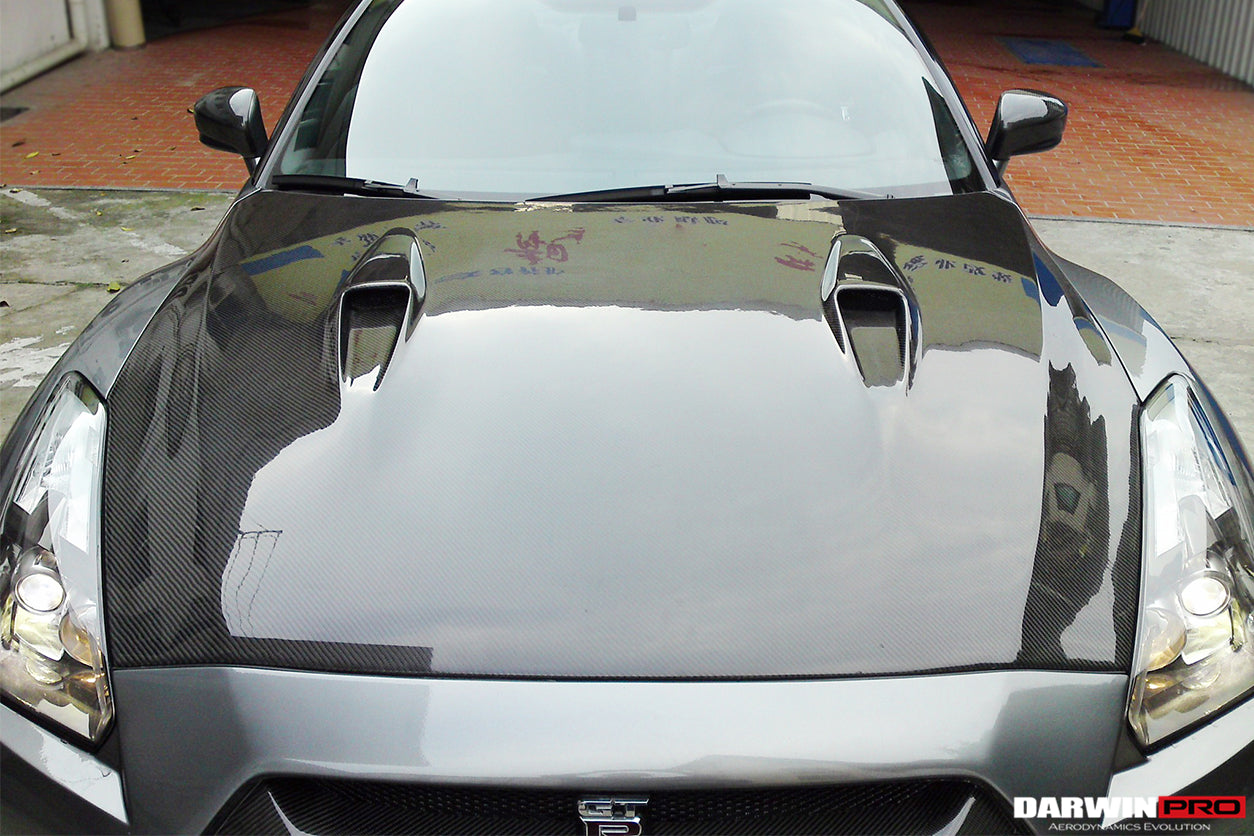 2008 - 2016 Nissan GTR R35 CBA/DBA BSE Style Carbon Fiber Hood