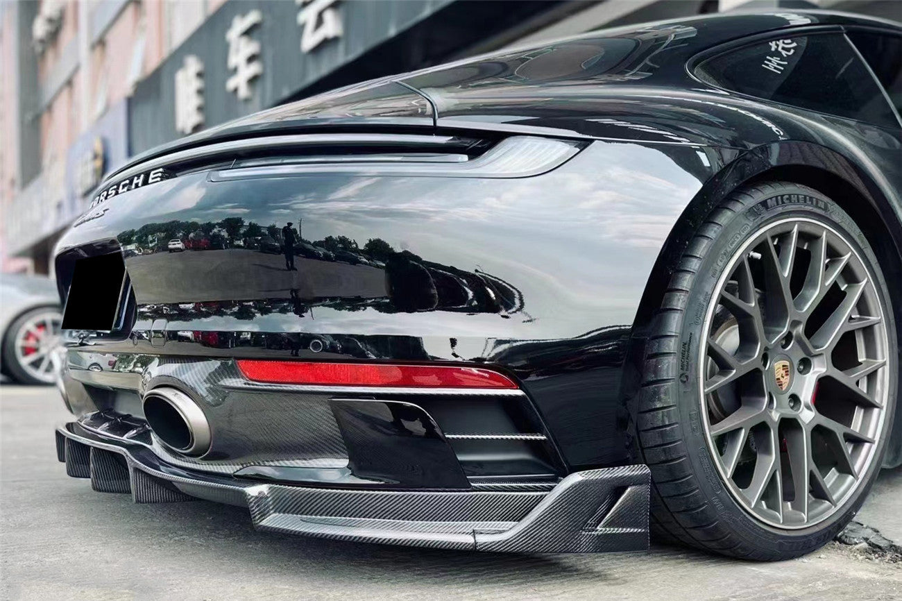 2019 - 2023 Porsche 911 992 Carrera/Targa S/4/4S SD-Sport Design Modl BKSS Style Rear Lip