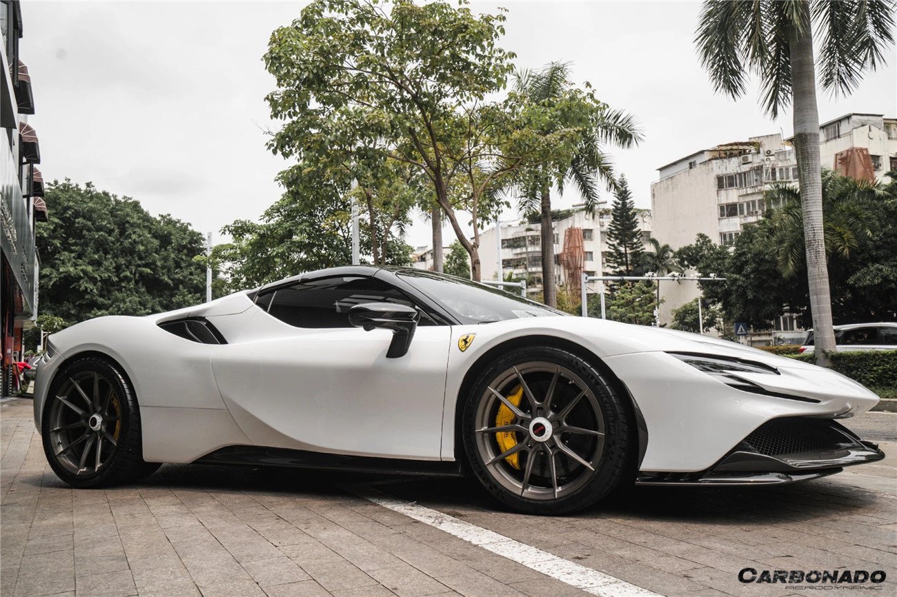 2020 - 2025 Ferrari SF90 Stradale OE Style Autoclave Carbon Fiber Front Bumper Side Air Vents