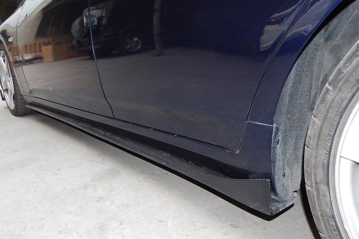 2007 - 2013 Infiniti G35 & G37 Sedan BS Style Carbon Fiber Side Skirts Under Board