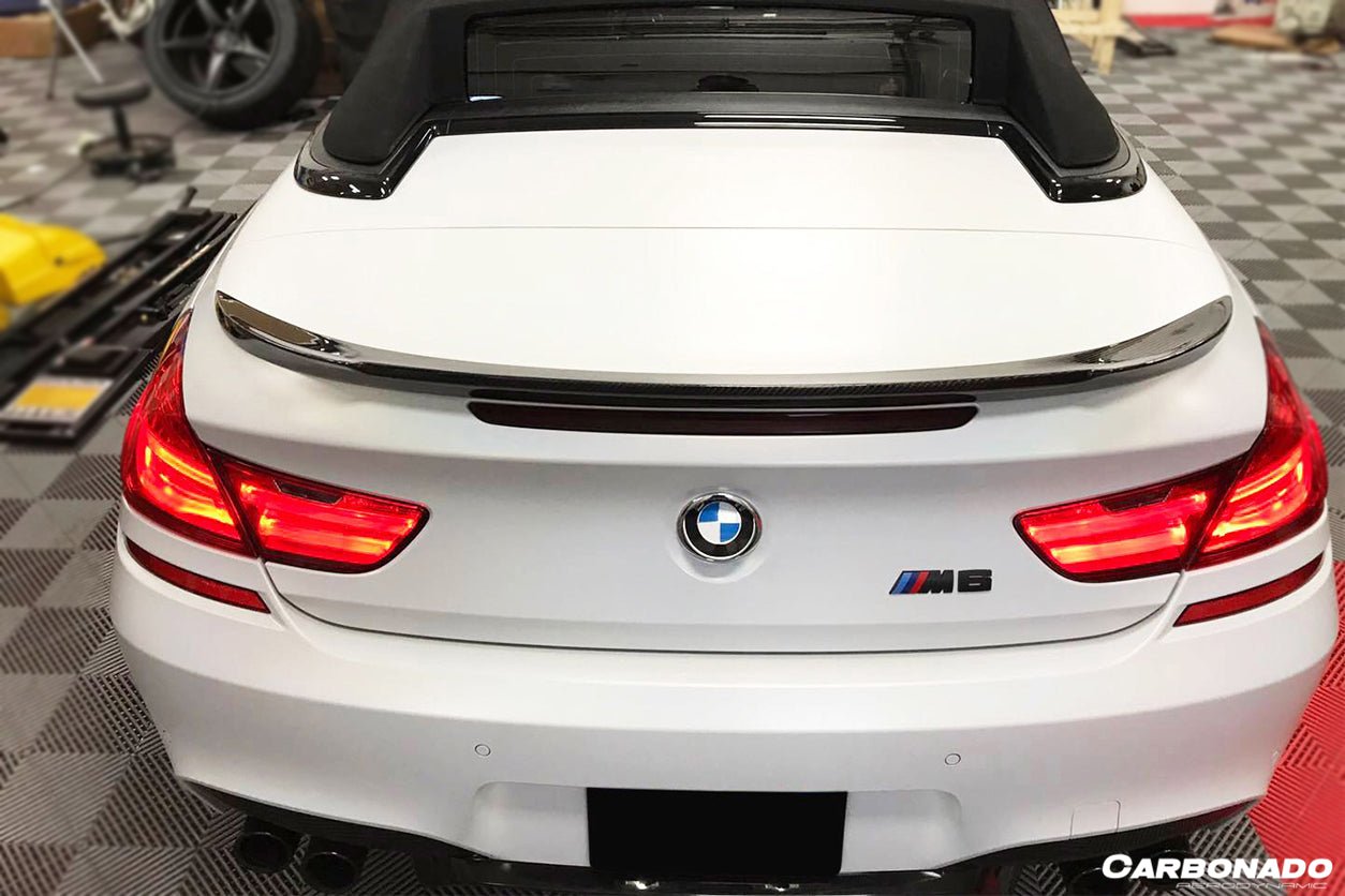 2011-2018 BMW 6 Series F12/M6 Convertiable VRS Style Carbon Fiber Trunk Spoiler