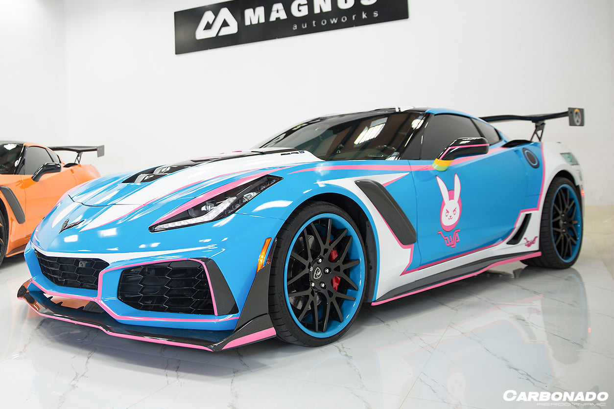 2013 - 2019 Corvette Z06 Grandsport AR Style Carbon Fiber Side Skirts