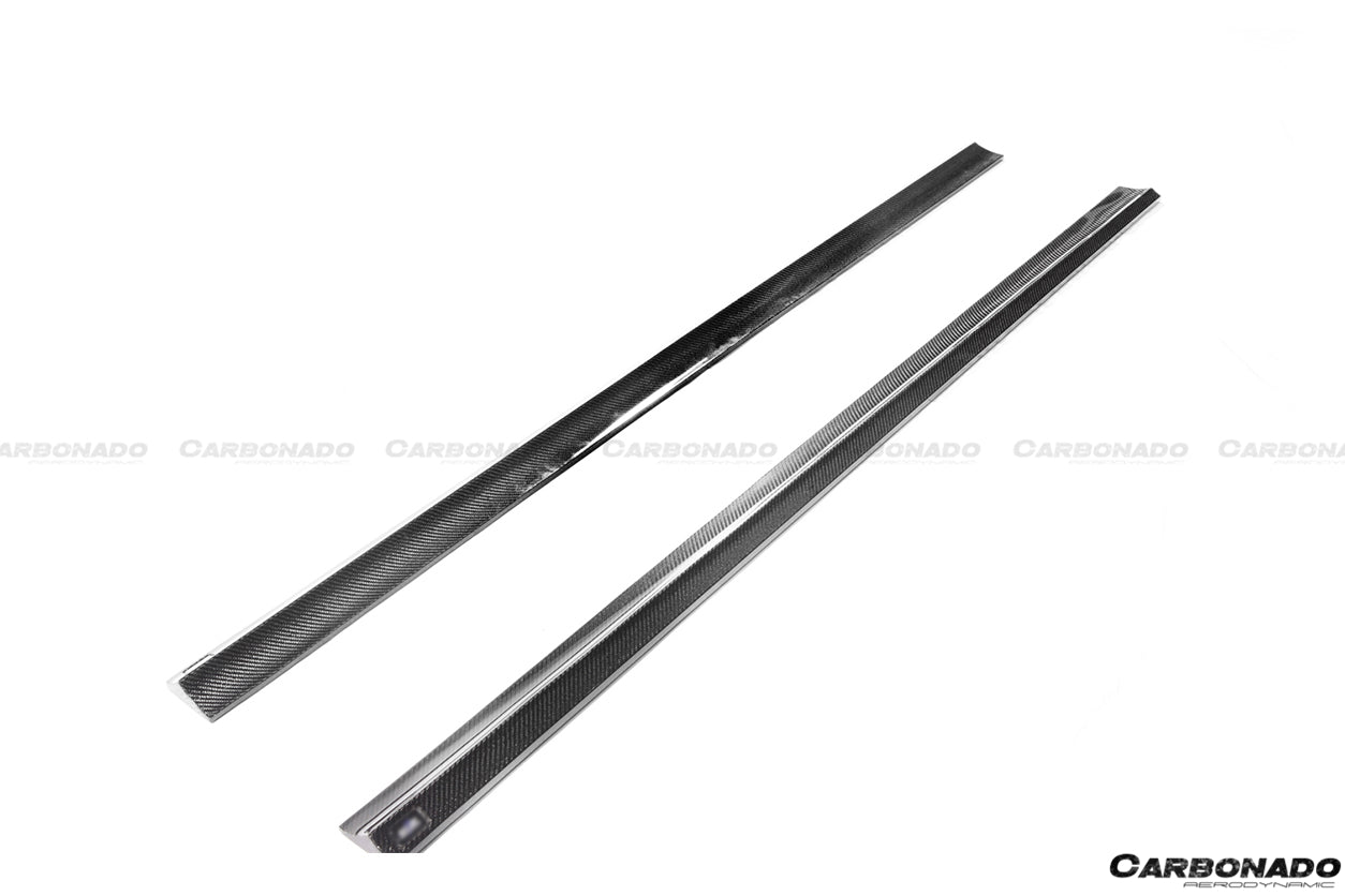 2008 - 2014 Mercedes Benz W204 C63 AMG RZ Style Carbon Fiber Side Skirts