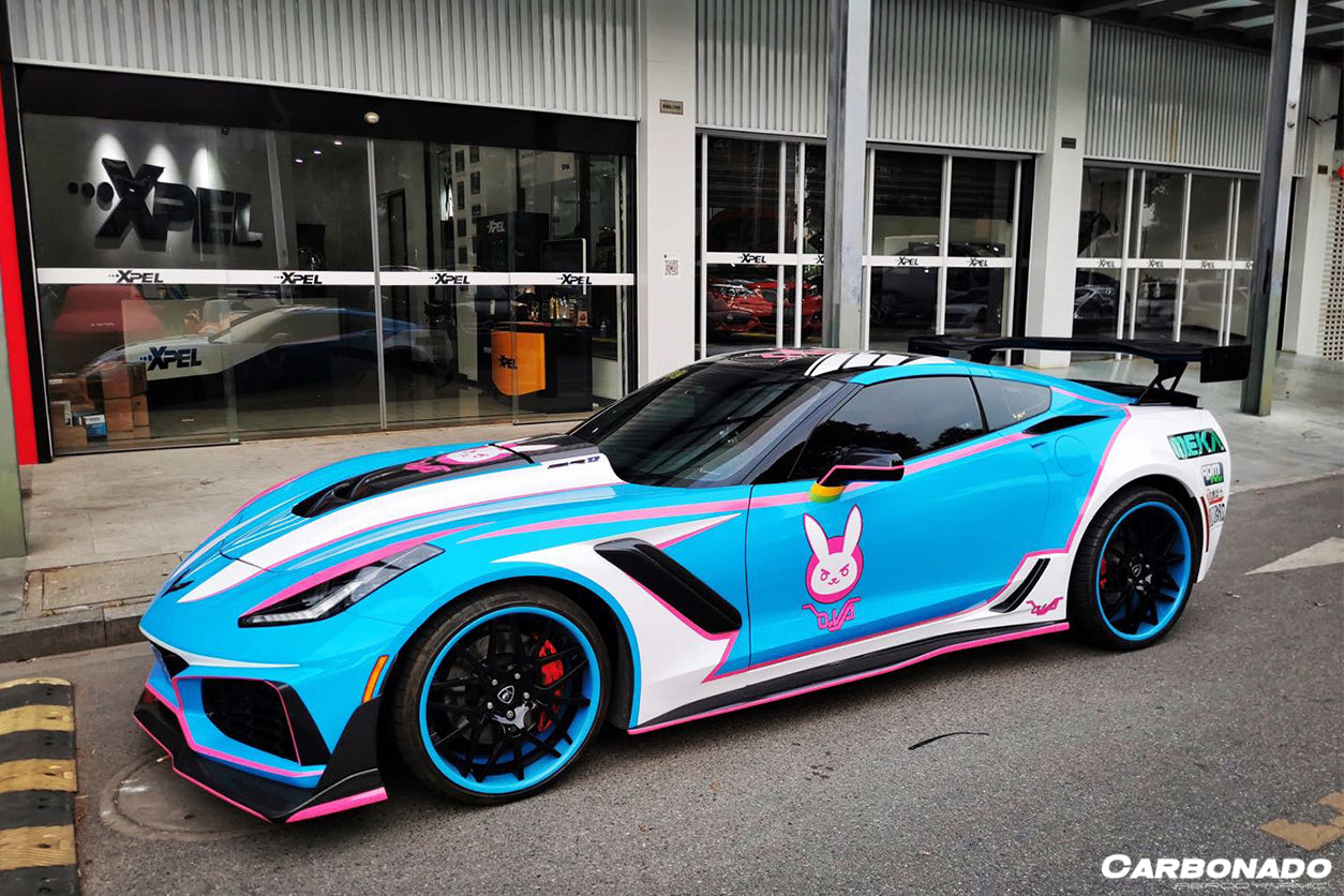 2013 - 2019 Corvette Z06 Grandsport AR Style Carbon Fiber Side Skirts