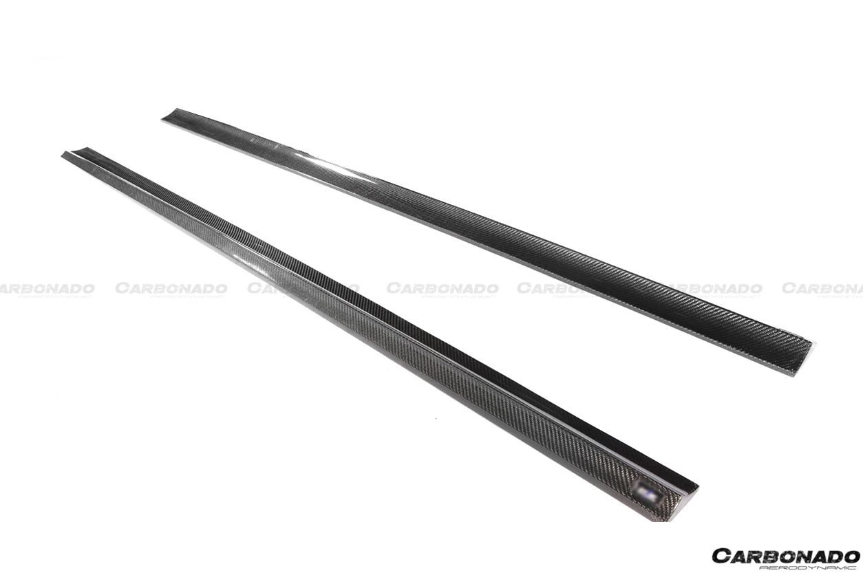 2008 - 2014 Mercedes Benz W204 C63 AMG RZ Style Carbon Fiber Side Skirts