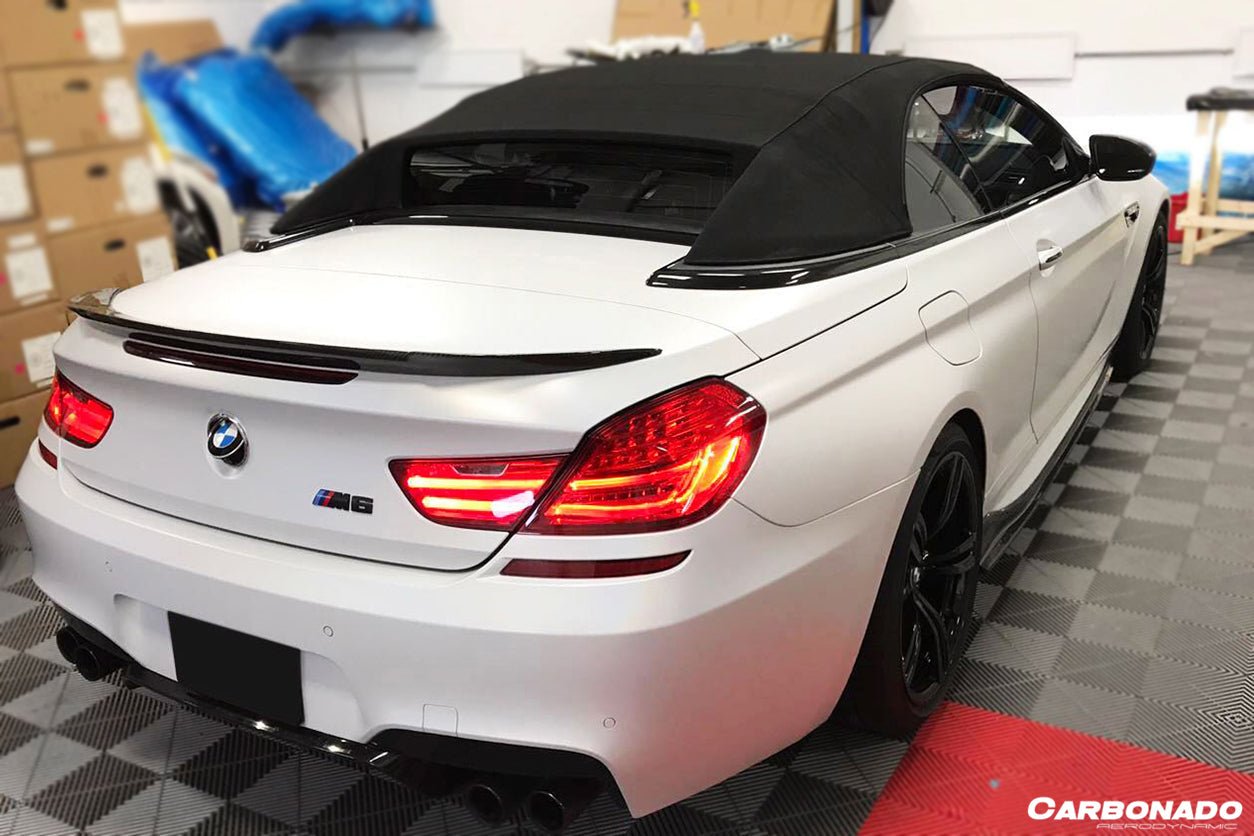 2011-2018 BMW 6 Series F12/M6 Convertiable VRS Style Carbon Fiber Trunk Spoiler