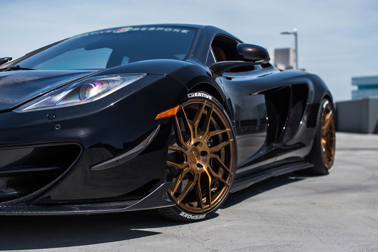 2011 - 2015 McLaren MP4 12C 650S RZS Style Carbon Fiber Side Skirts