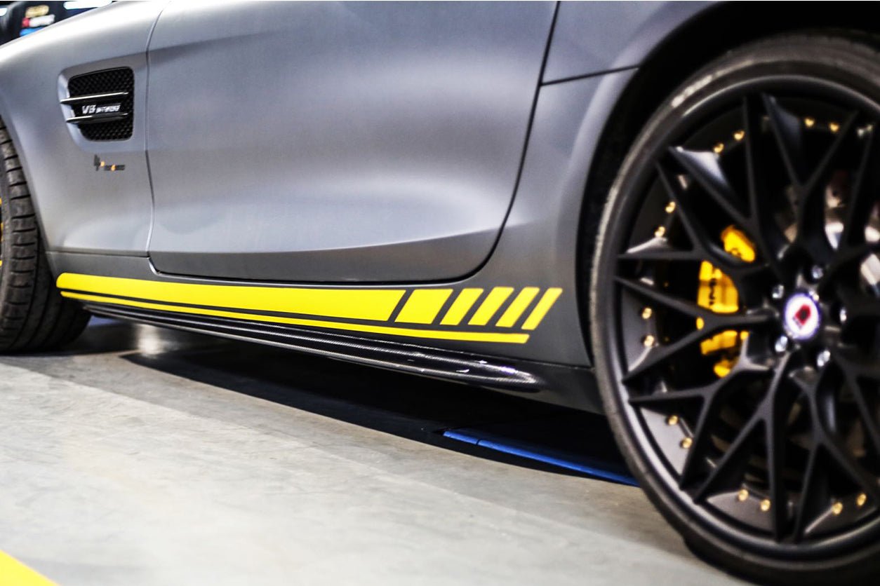 2015-2018 Mercedes Benz AMG GT/GTS Carbon Fiber Side Skirts Splitters