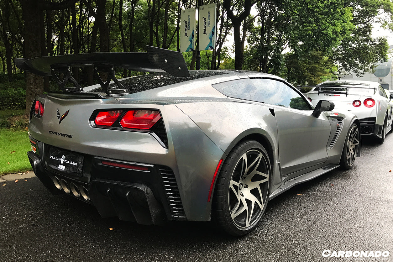2013 - 2019 Corvette Z06 Grandsport AR Style Carbon Fiber Side Skirts