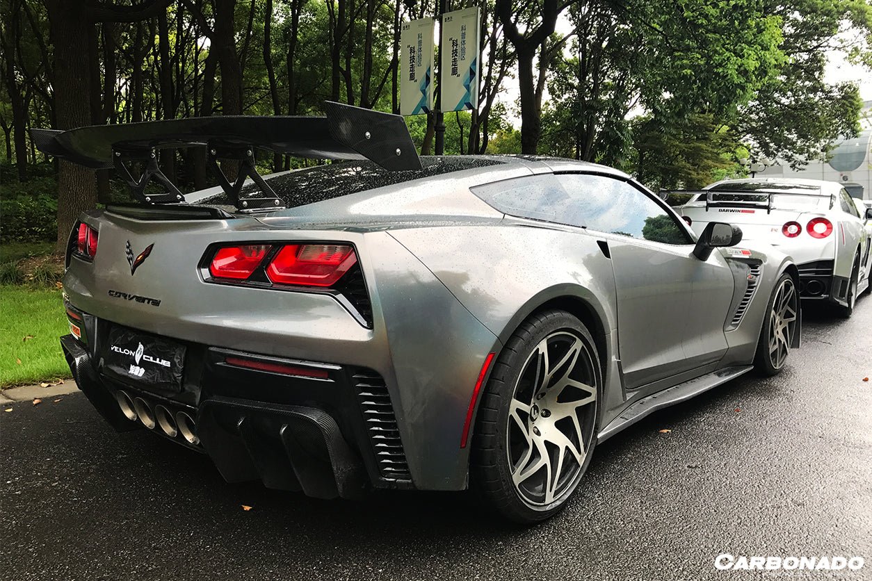2013 - 2019 Corvette Z06 Grandsport AR Style Carbon Fiber Side Skirts