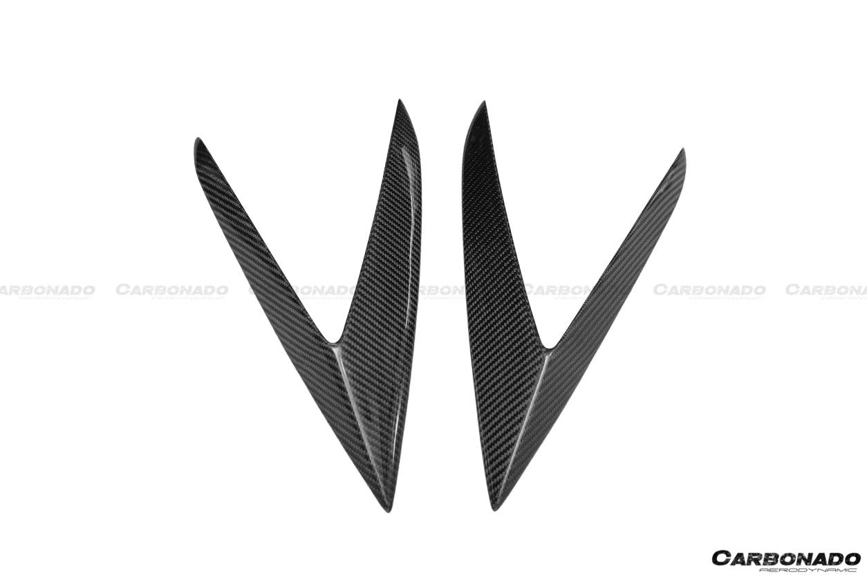 Lamborghini Huracan LB724 LP610 RZS Style Carbon Fiber Side Skirt Vent Canards 2015-2019