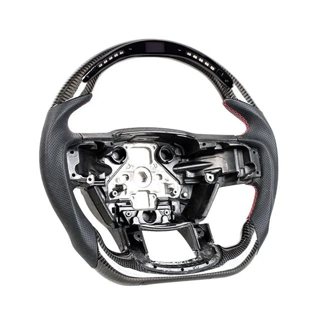 Ford F-150 14th Gen Carbon Fiber Steering Wheel Red Stitching 2015-2020
