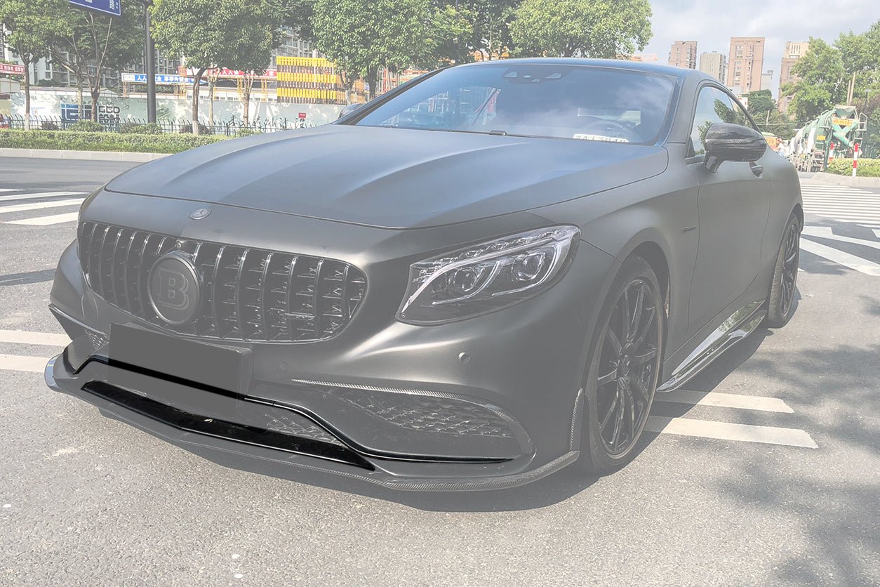 2014-2017 Mercedes Benz C217 S63 S65 AMG Coupe Carbon Fiber Front Bumper Lip - DarwinPRO Aerodynamics