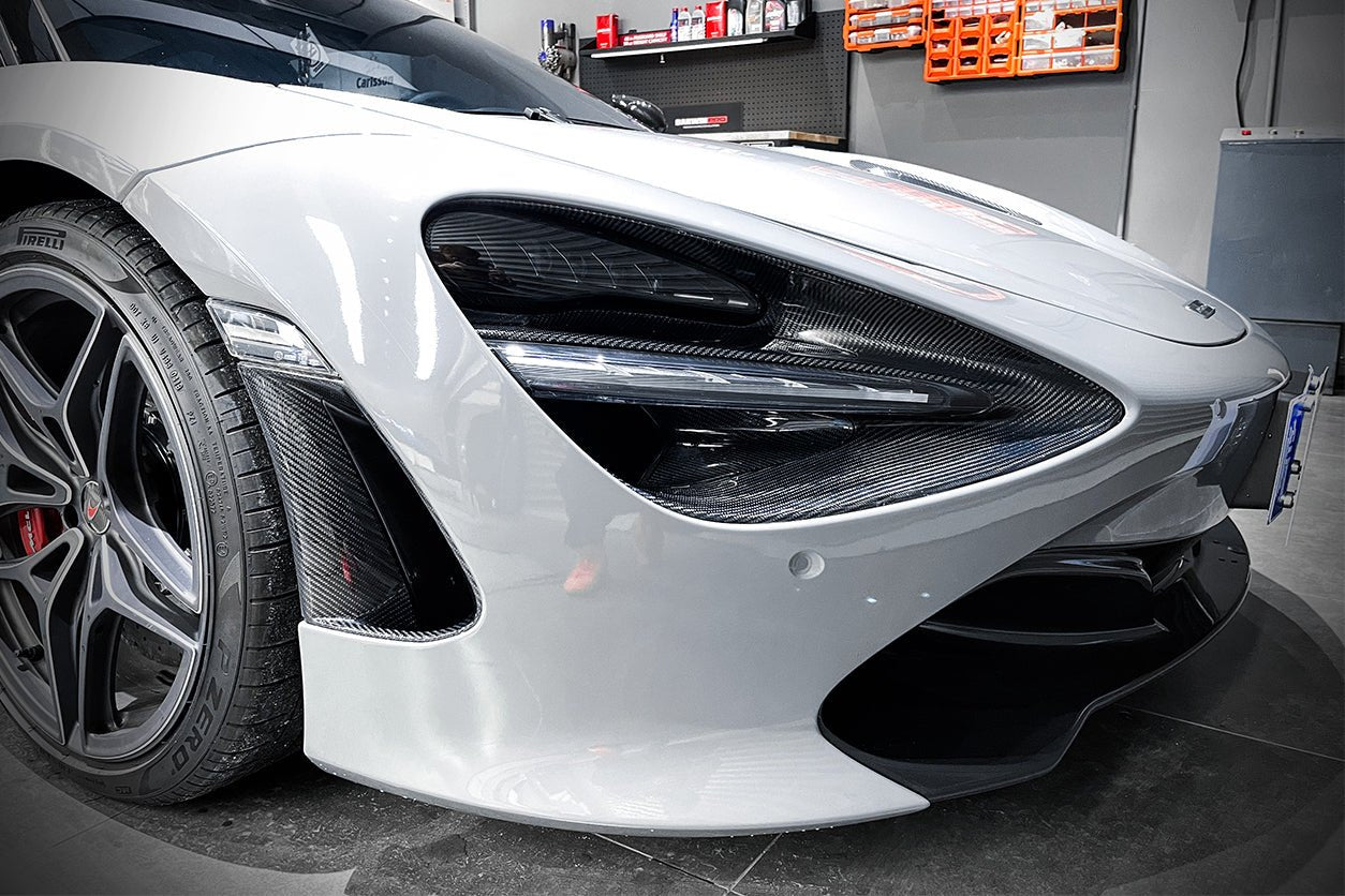 2017 - 2020 McLaren 720S Carbon Fiber Front Bumper Side Air Vents Replacement
