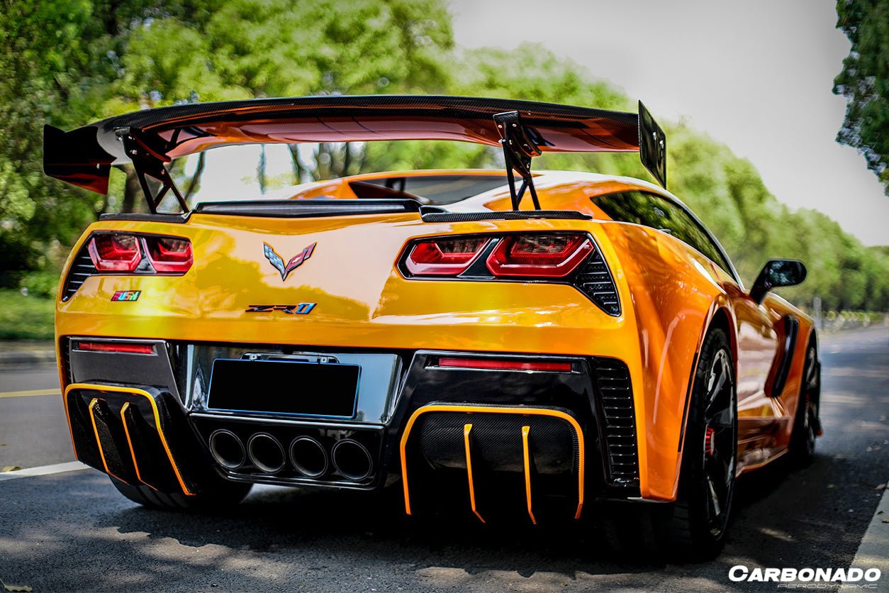 2013 - 2019 Corvette C7 Z51 Z06 Grandsport AR Style Carbon Fiber Trunk Spoiler