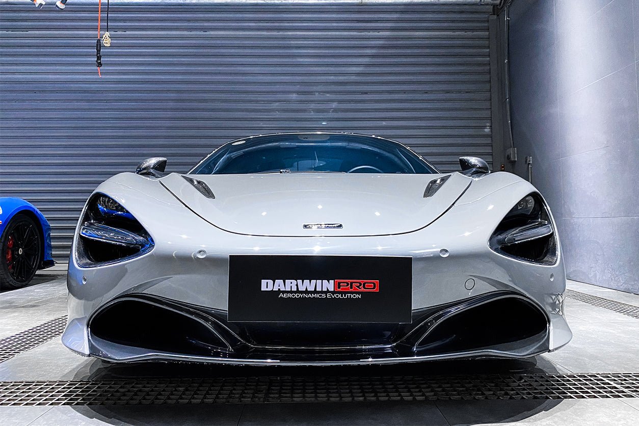 2017 - 2020 McLaren 720S Dry Carbon Fiber Headlight Inserts Trim Replacement