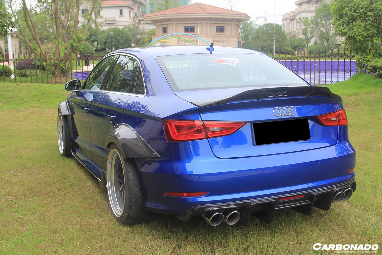 2013 - 2020 Audi S3/ A3 /RS3 Sedan RT Style Carbon Fiber Trunk Spoiler