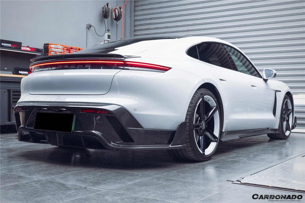 2019 - 2024 Porsche Taycan & 4 & 4S & GTS & TURBO CADO Style Rear Diffuser