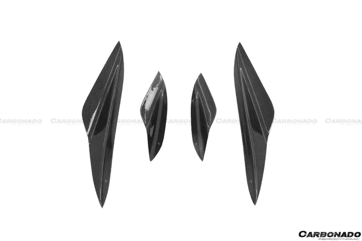 2008-2012 BMW E9X M3 KA Style Carbon Fiber Canards