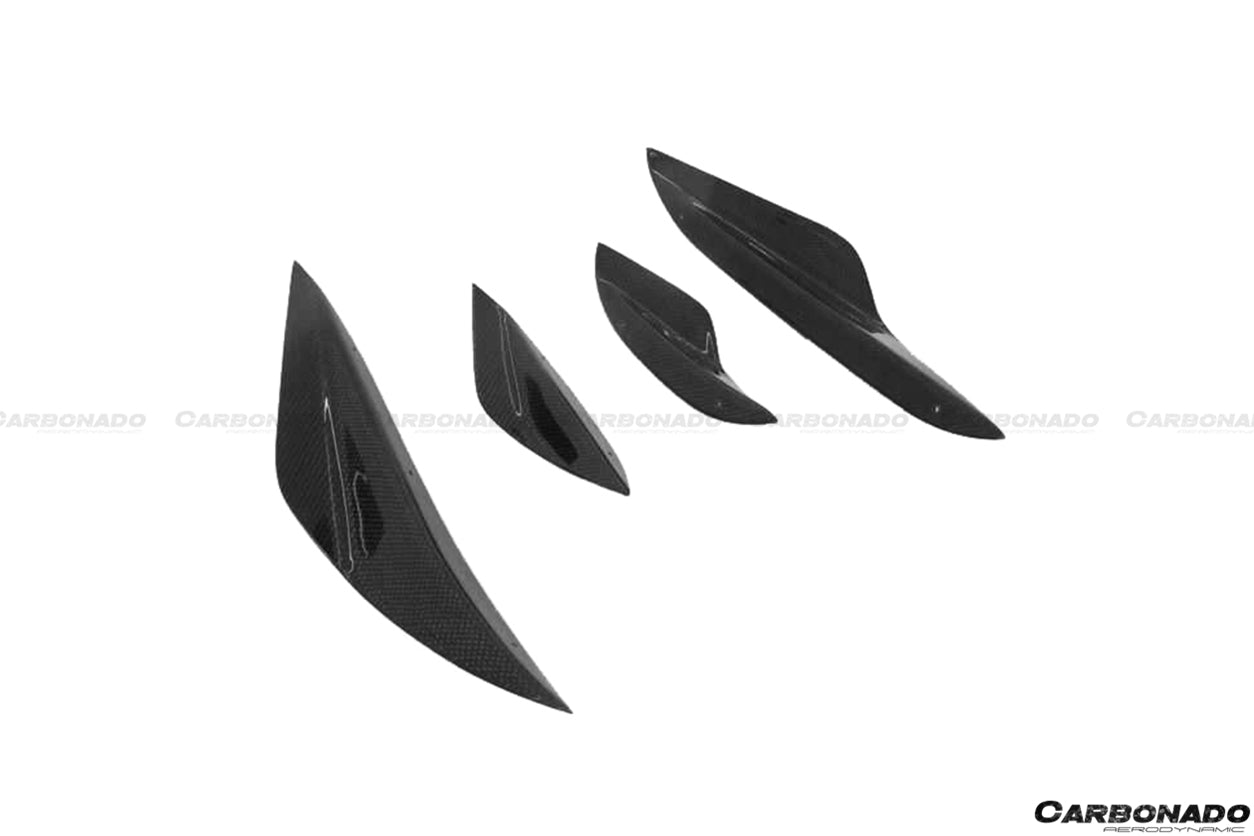 2008-2012 BMW E9X M3 KA Style Carbon Fiber Canards