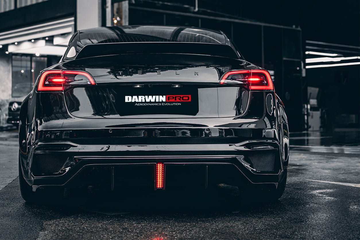 2017 - 2020 Tesla Model 3 IMP Performance Partial Carbon Fiber Rear Bumper