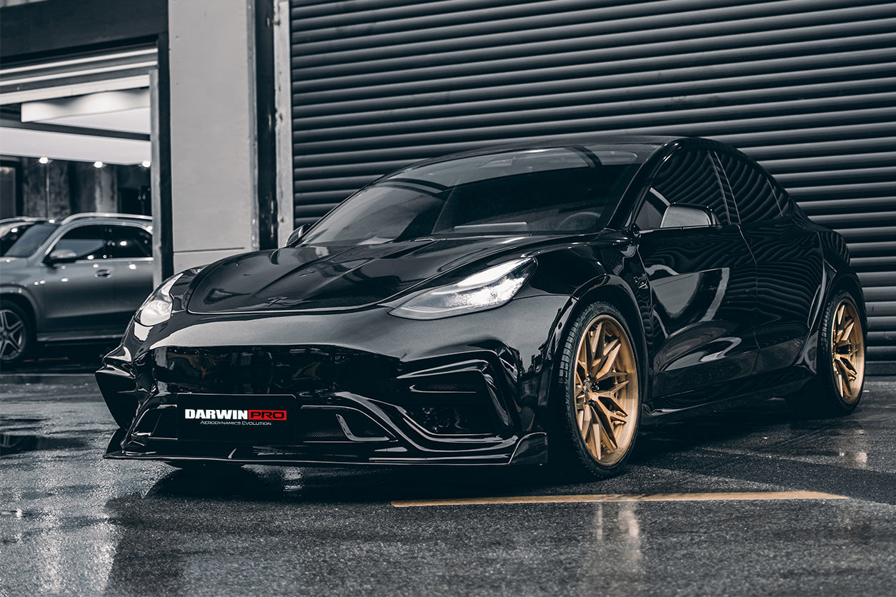 2021 - 2025 Tesla Model 3 IMP Performance Partial Carbon Fiber Full Body Kit