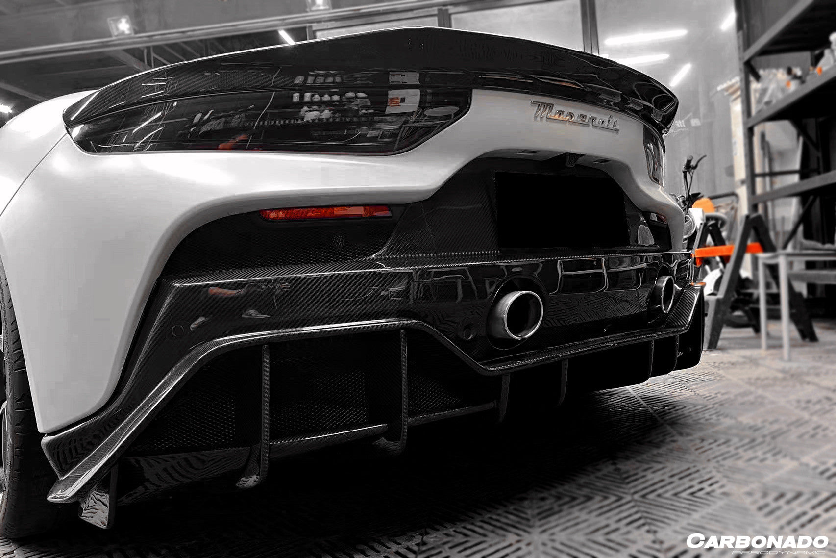 2020 - 2024 Maserati MC20 SVD Style Dry Carbon Fiber Rear Ducktail Spoiler