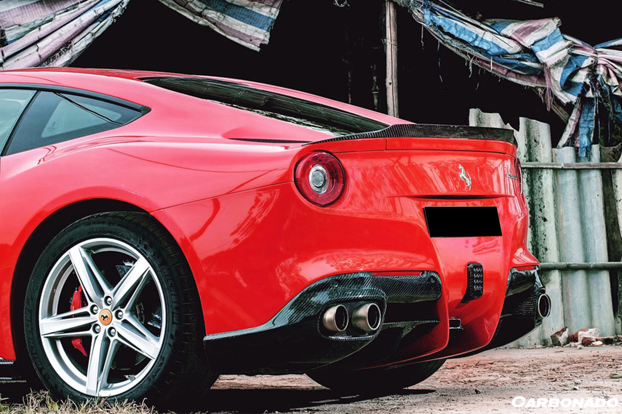 2012 - 2017 Ferrari F12 Berlinetta RS Style Carbon Fiber Trunk Spoiler