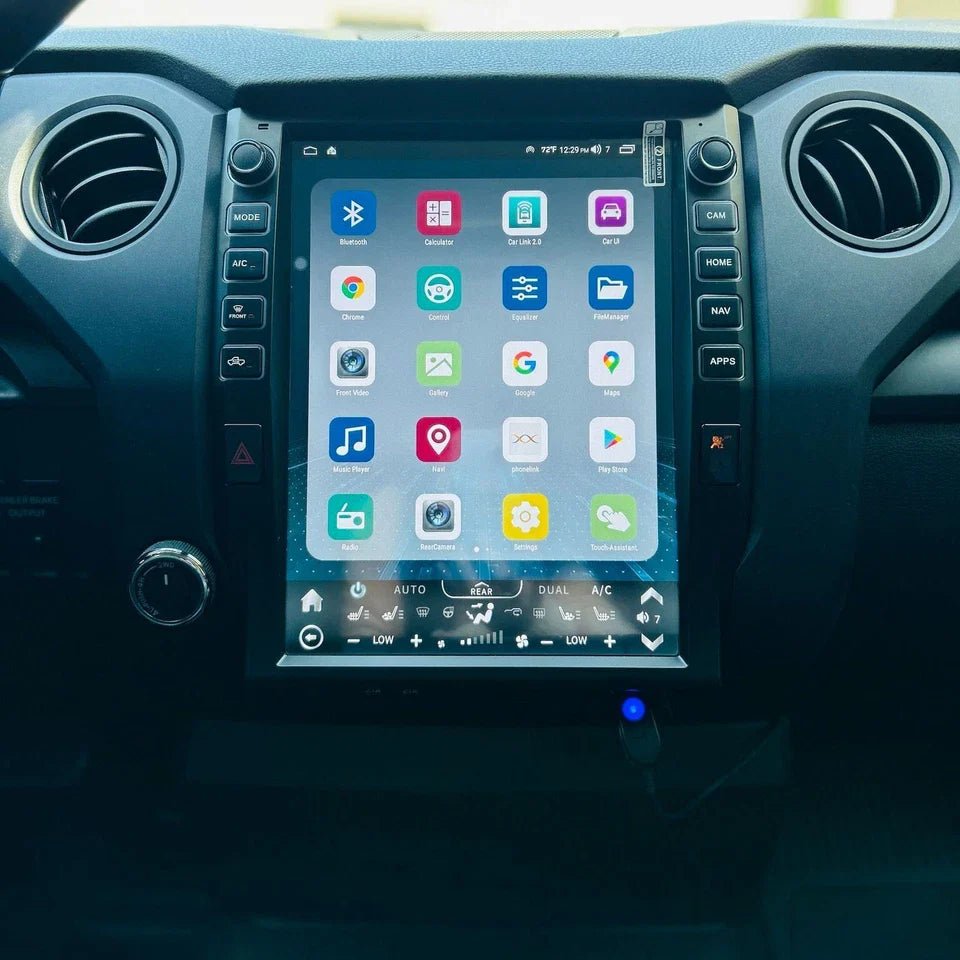 Toyota Tundra 12.1 Inch Vertical Touchscreen CarPlay Infotainment System 2014-2021