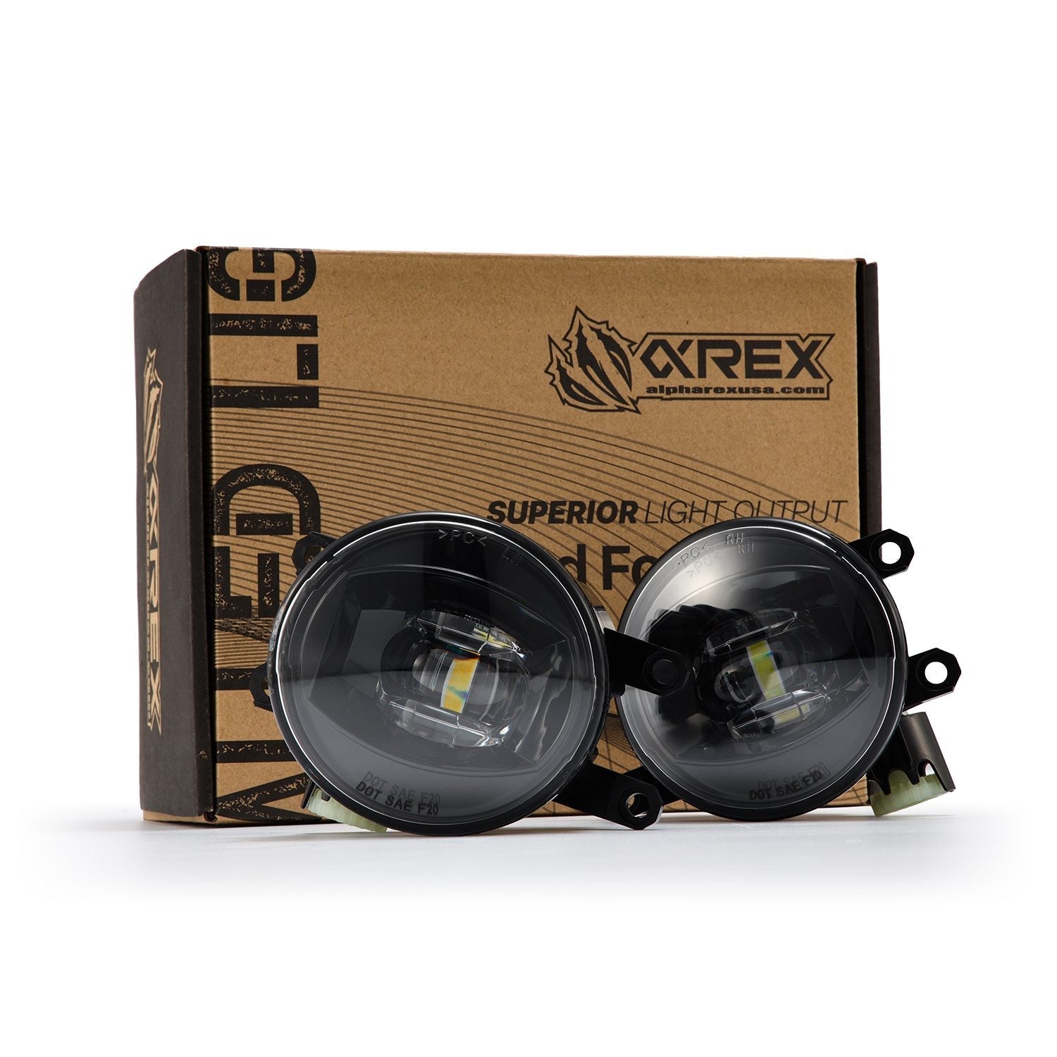 Universal Toyota/Lexus/Scion DoubleTap Dual Color LED Projector Fog Lights | AlphaRex