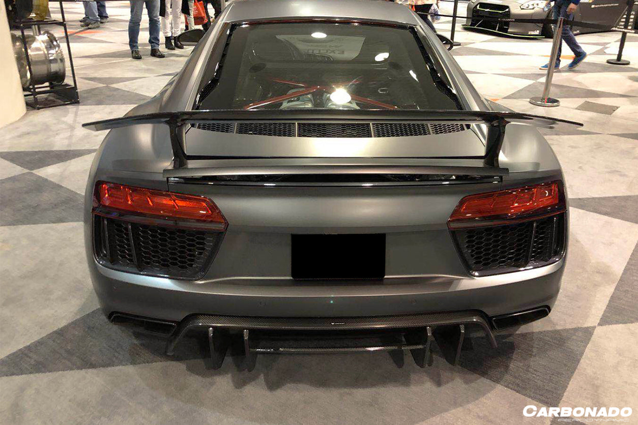 2016 - 2019 Audi R8 Coupe/Spyder VRS Style Carbon Fiber Rear Diffuser