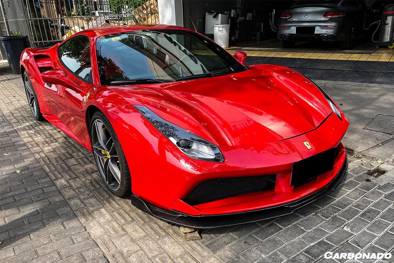 2015 - 2020 Ferrari 488 GTB RS Style Carbon Fiber Front Lip