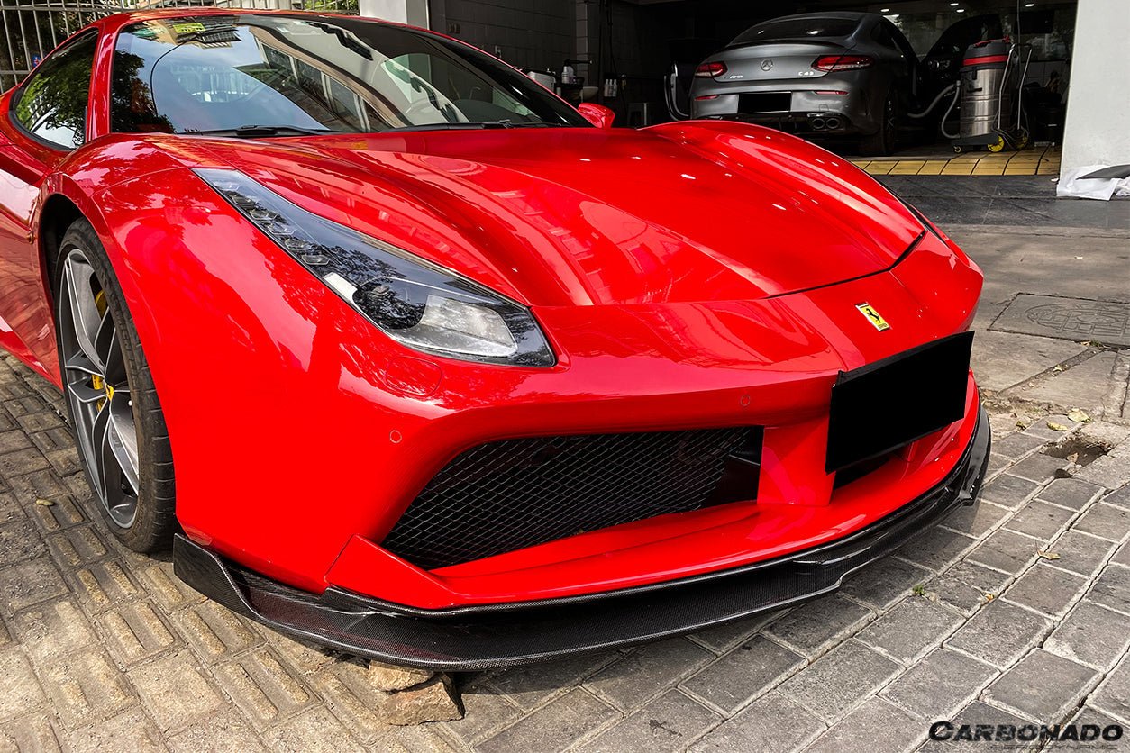 2015 - 2020 Ferrari 488 GTB RS Style Carbon Fiber Front Lip