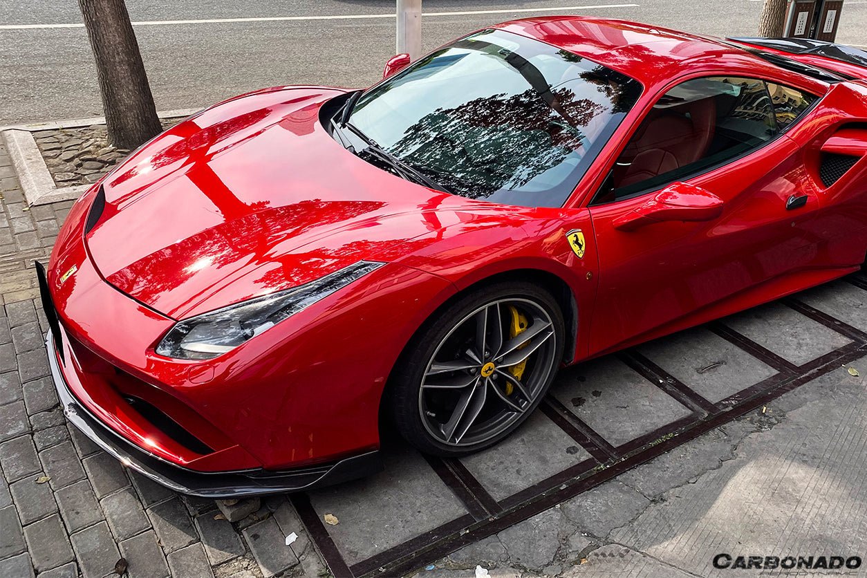 2015 - 2020 Ferrari 488 GTB RS Style Carbon Fiber Front Lip