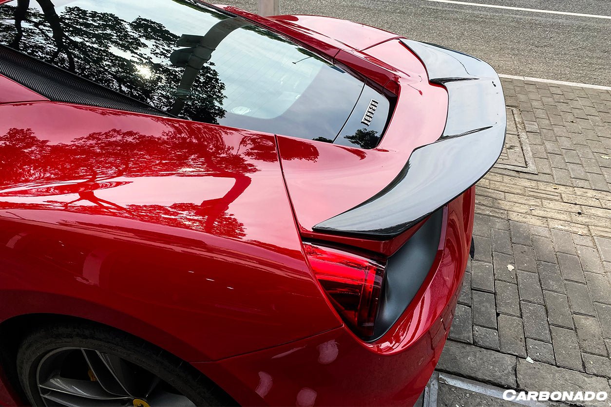 2015 - 2020 Ferrari 488 GTB VRS Style Carbon Fiber Trunk Spoiler