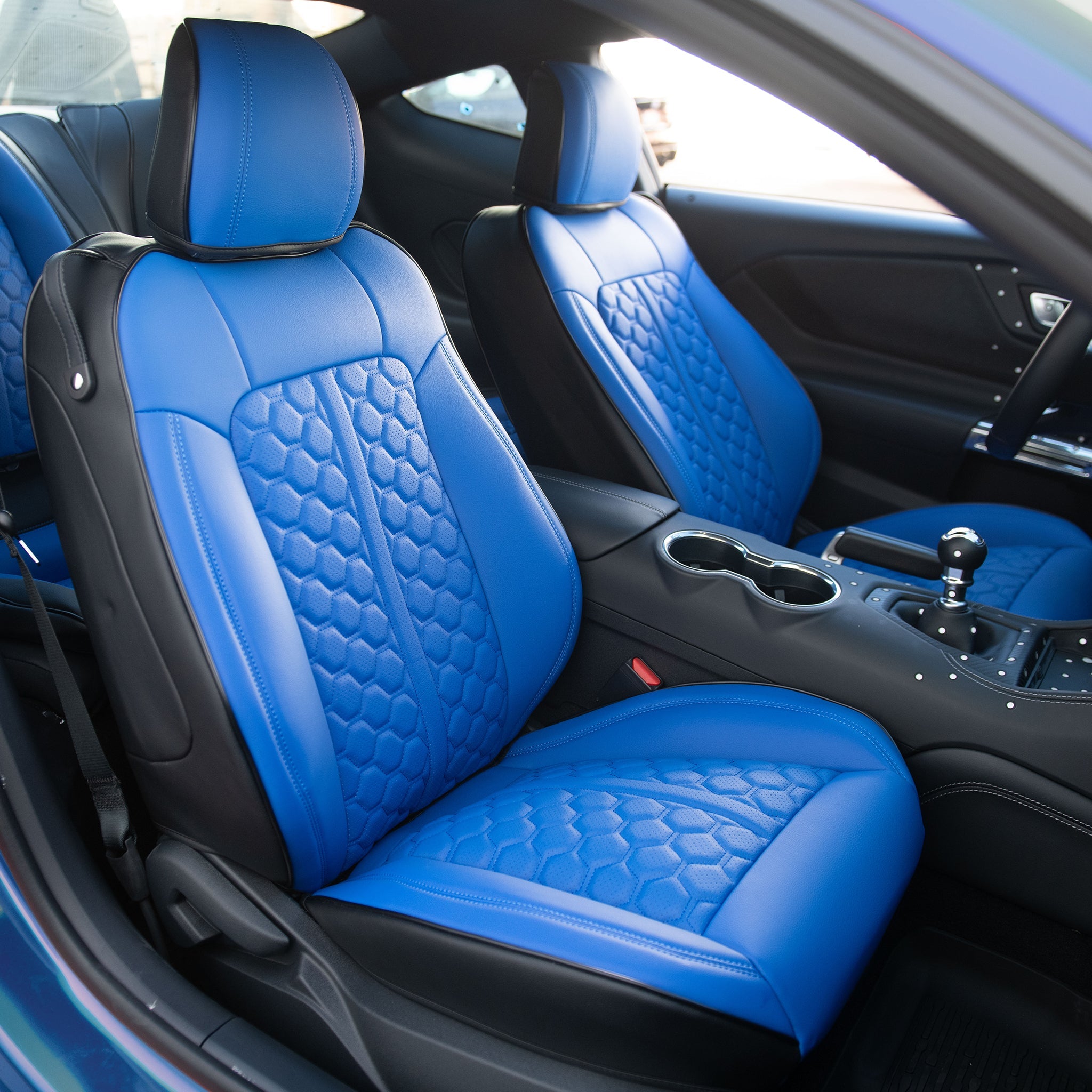 2015-23 Ford Mustang S550 Coupe Genuine Leather Seat Covers