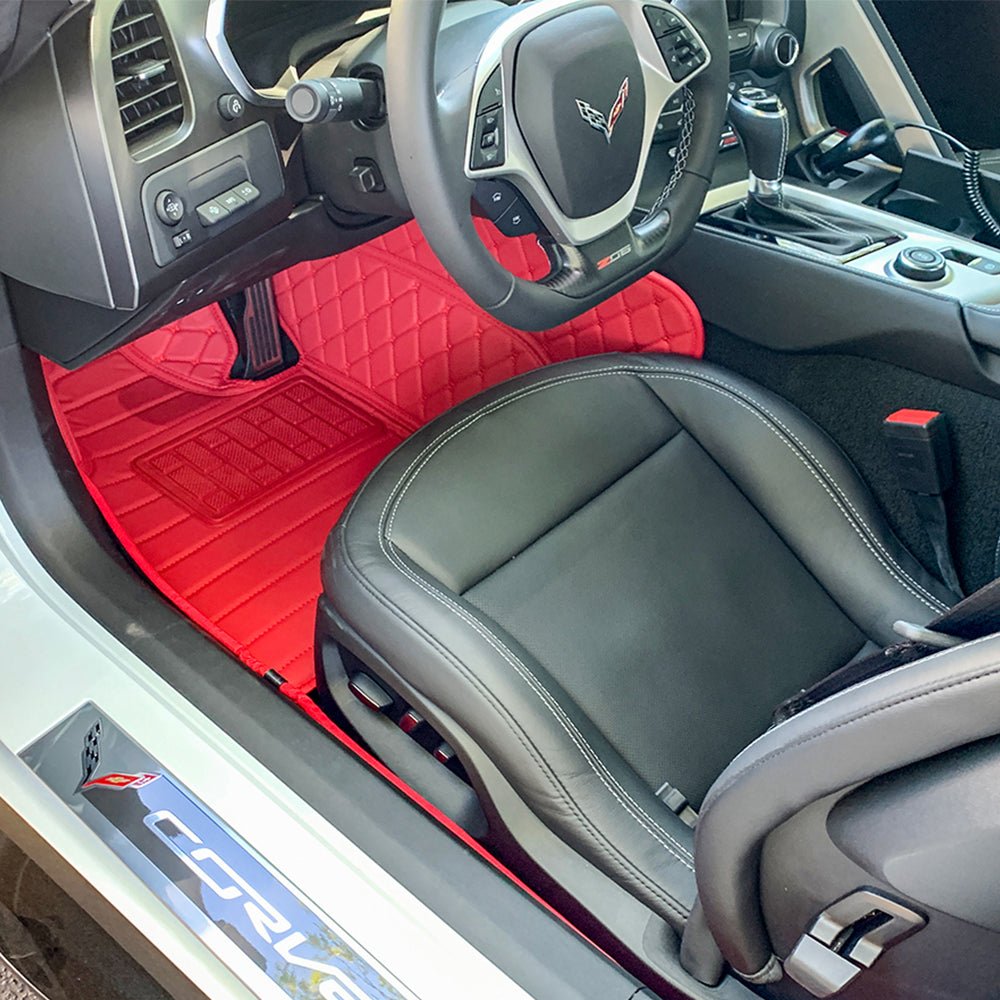 copy-of-corvette-c7-custom-premium-leather-interior-floor-mat-liners-caAll Red