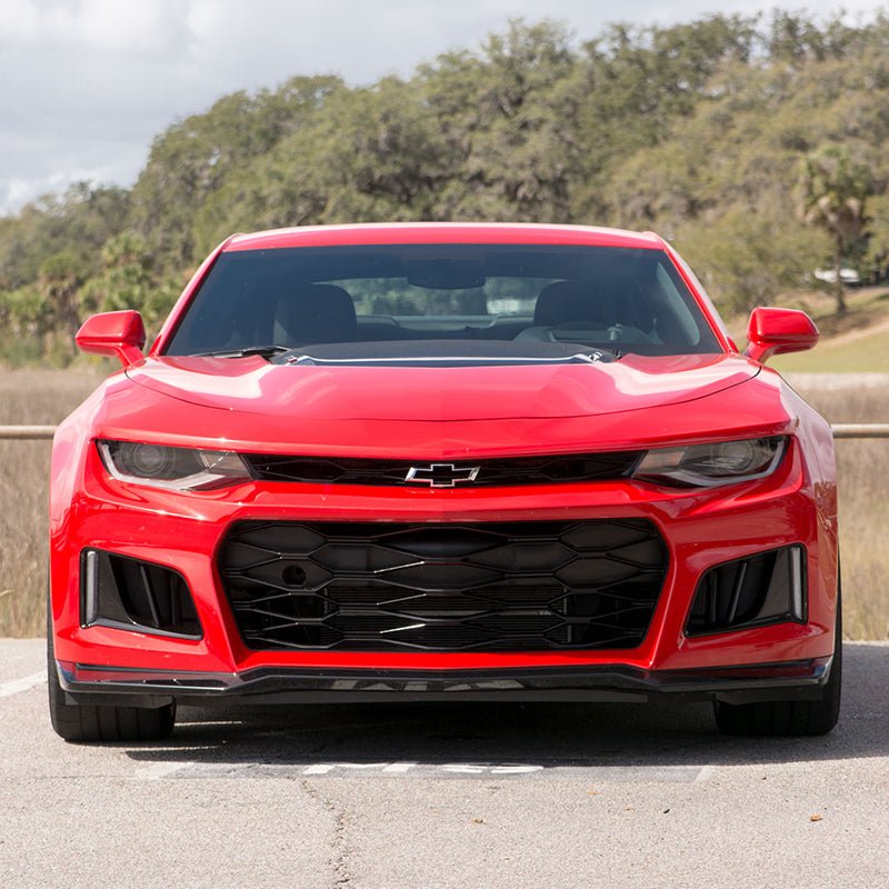 Chevrolet Camaro 6th Gen ZL1 Style Primed Black Front Bumper Kit 2016-2018