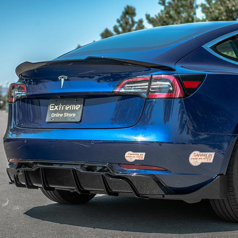 2017-Up Tesla Model 3 Rear Bumper Diffuser - Extreme Online Store