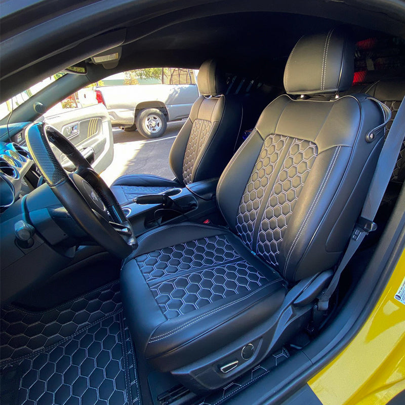 2015-23 Ford Mustang S550 Coupe Genuine Leather Seat Covers