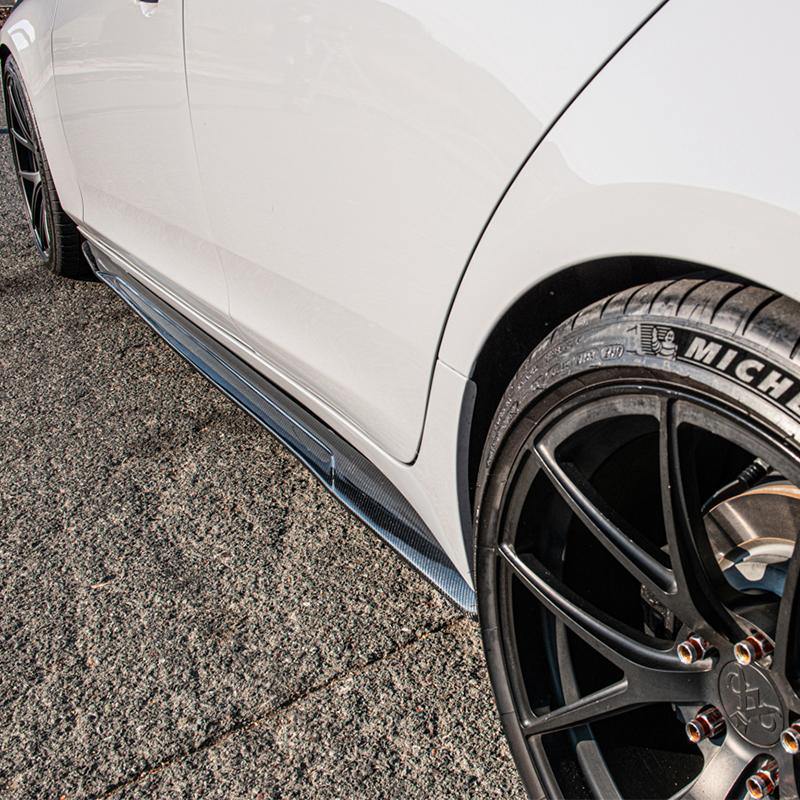 2014-19 Cadillac CTS Carbon Fiber Side Skirts Rocker Panels - Extreme Online Store