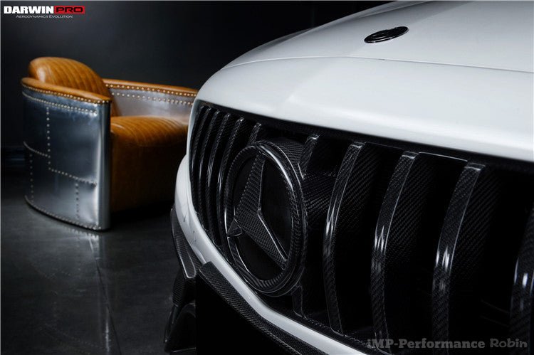 2015 - 2018 Mercedes Benz W205 C63 & C63S AMG Coupe IMP Carbon Fiber Grille LOGO Cover