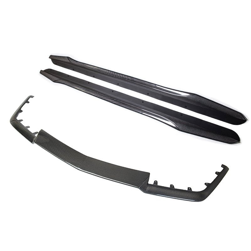 Cadillac CTS-V Carbon Fiber Front Splitter Side Skirts Kit 2009-2015