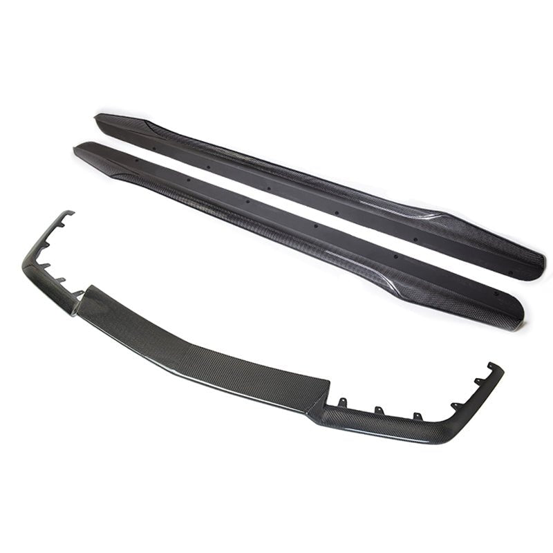 Cadillac CTS-V Carbon Fiber Front Splitter Side Skirts Kit 2009-2015